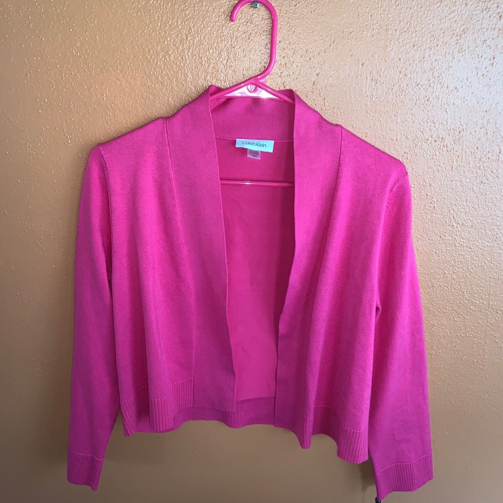 Pink Calvin Klein Dress Jacket/Cardigan